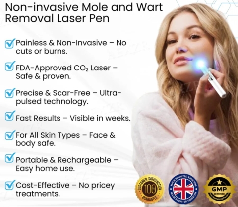 Non-Invasive Mole and Wart Removal Laser Pen image Non-Invasive Mole and Wart Removal Laser Pen
